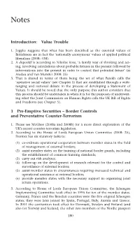 Border Controls and Preventative Counter-Terrorism