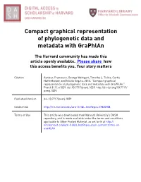 Compact Graphical Representation of Phylogenetic Data and Metadata with Graphlan