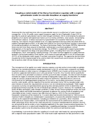 Coupling a Radial Model of the Darcy-Forchheimer Equation with a Regional Groundwater Model to Simulate Drawdown at Supply Boreholes