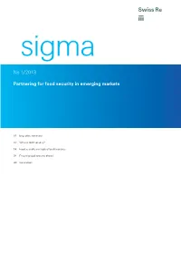 No 1/2013 Partnering for Food Security in Emerging Markets