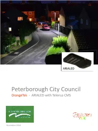 Peterborough City Council Orangetek - ARIALED with Telensa CMS