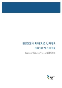 Broken River & Upper Broken Creek