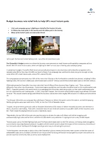 Budget Business Rate Relief Fails to Help UK's Most Historic Pubs
