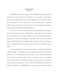 DANIEL ROTH Biography