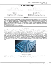 DNA Data Storage