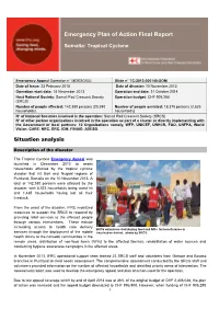 Emergency Plan of Action Final Report