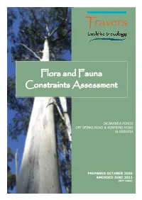 Flora and Fauna Constraints Assessment