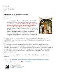 GIRM 299 and the Old, Uncorrected Translation Posted on 7 November 2011 by Fr