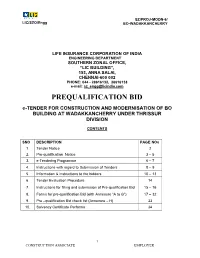Pre Qualification Notice