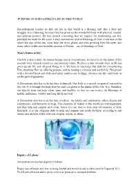 Purpose of Zoroastrian Life in This World