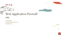 Web Application Firewall L100