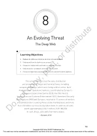 An Evolving Threat the Deep Web