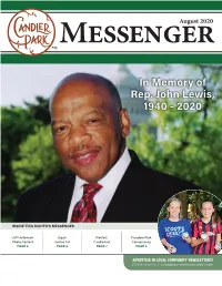In Memory of Rep. John Lewis, 1940 - 2020