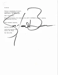 More Ustification Fur Creatifg the WHITE SUPREMACY Su Ect Heading Mmended 8-17-18. with Warmest Regards, Sanford Berman 4400
