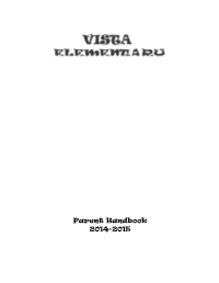 Parent Handbook 2014-2015