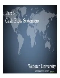 Part 3 Cash Flow Statement