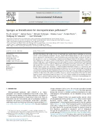 Sponges As Bioindicators for Microparticulate Pollutants?*