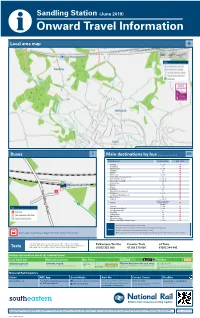 Sandling Station (June 2019) I Onward Travel Information Local Area Map
