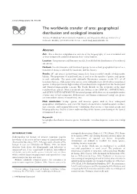 The Worldwide Transfer of Ants: Geographical Distribution and Ecological Invasions Terrence P