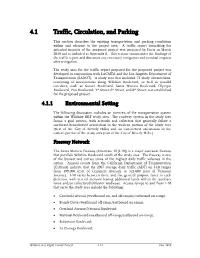 Traffic, Circulation, and Parking