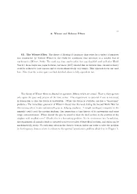 6. Wiener and Kalman Filters