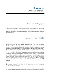 Chapter 39 CAPITAL INCREASES