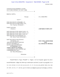 Gupta V. New Silk Route Advisors, L.P., Et Al