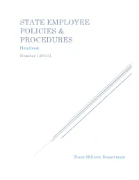 State Employee Policies & Procedures