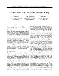 Tapdance: End-To-Middle Anticensorship Without Flow Blocking