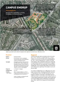 CAMPUS EMDRUP Lignende Areal Danner En Visuel Grøn Forbindelse Mod Emdrup Sø