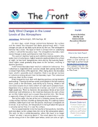 Daily Wind Changes in the Lower Levels of the Atmosphere