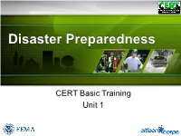 Disaster Preparedness