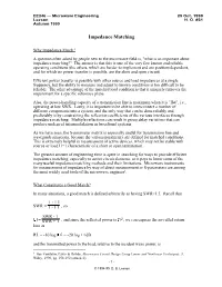 Impedance Matching