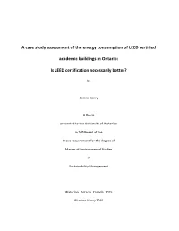 Is LEED Certification Necessarily Better?