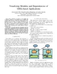 Visualizing Modules and Dependencies of Osgi-Based Applications
