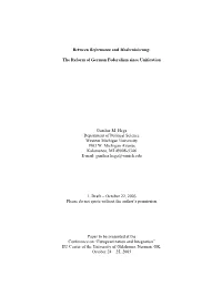 Between Reformstau and Modernisierung: the Reform Of