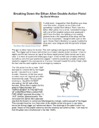 Breaking Down the Ethan Allen Double-Action Pistol by David Weston