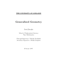 Generalized Geometry