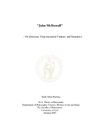 John Mcdowell”