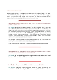 A Short Note on Ebook Formats Ebook Is a Digital Version of a Book Which