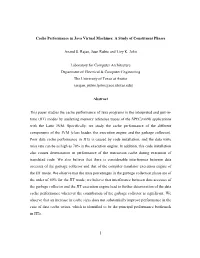 A Study of Cache Performance in Java Virtual Machines, the University of Texas at Austin, 2002
