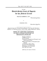 Amicus Brief in the Prior Appeal of This Case, Arguing That Apis Are Not Copyrightable