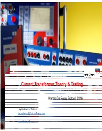Current Transformer Theory & Testing
