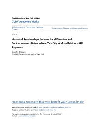 Historical Relationships Between Land Elevation and Socioeconomic Status in New York City: a Mixed Methods GIS Approach