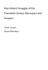 Non-Violent Struggles of the Twentieth Century