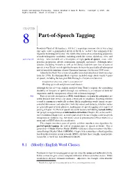 Part-Of-Speech Tagging Dionysius Thrax of Alexandria (C