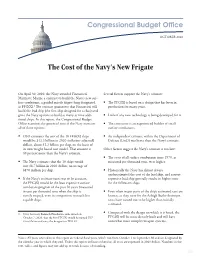 The Cost of the Navy's New Frigate
