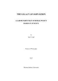 The Legacy of John Kerin
