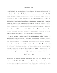 1. INTRODUCTION the Use of Clinical and Laboratory Data to Detect