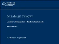 Database Theory